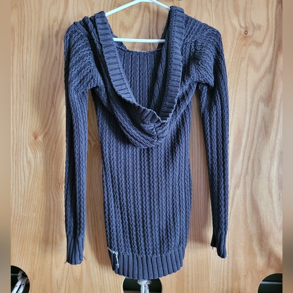 Project e Vintage Button-down Cotton Cardigan Women Gray Long Small - Picture 2 of 6